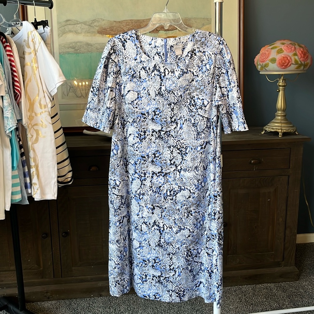 Chicos blue dress size 2